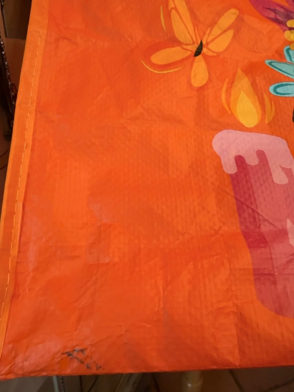 Bright Floral Sugar Skull reuseable Tote